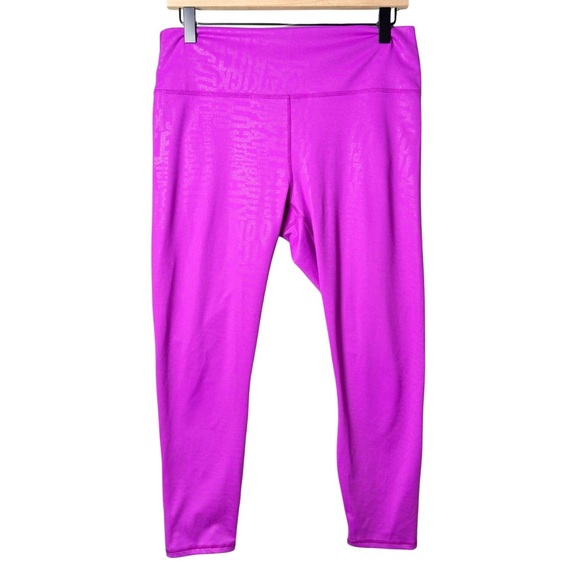 Fabletics Women's PowerHold High-Waisted 7/8 Legging in Kick Butt Fiesta Purple - Picture 1 of 10